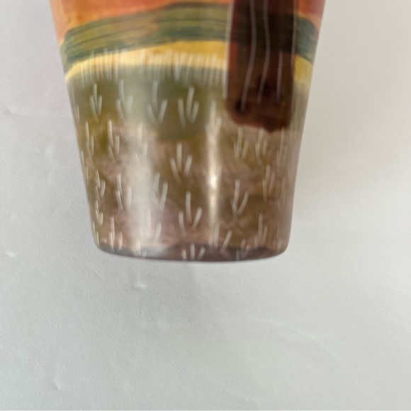 Hand Carved Soapstone Etched Giraffe Tree African Made in Kenya - Picture 10 of 15